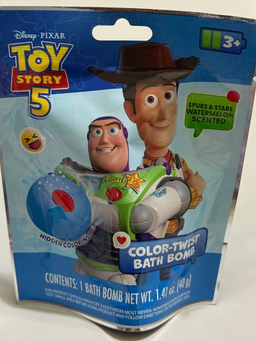 Disney Pixar Toy Story 5 Woody Color-Twist Bath Bomb